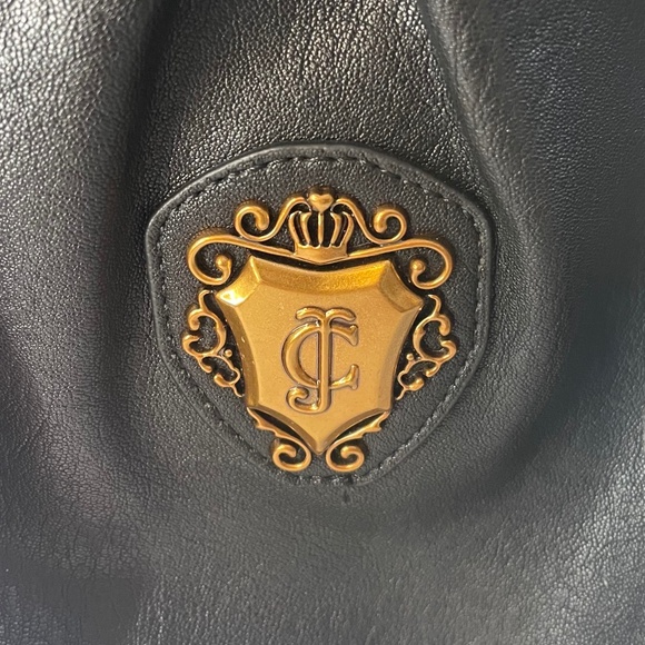 Juicy Couture Black Satchel with Bow, Heart Charm and Gold Accents New with Tag - Picture 10 of 10